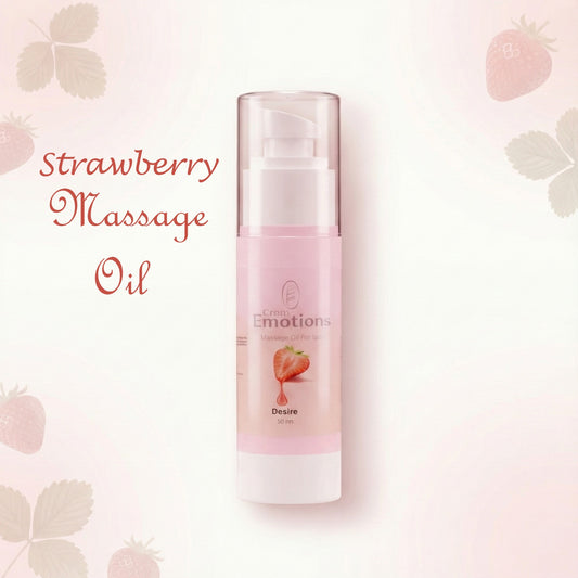زيت المساج بالفراولة Crazy Emotions Strawberry Massage Oil